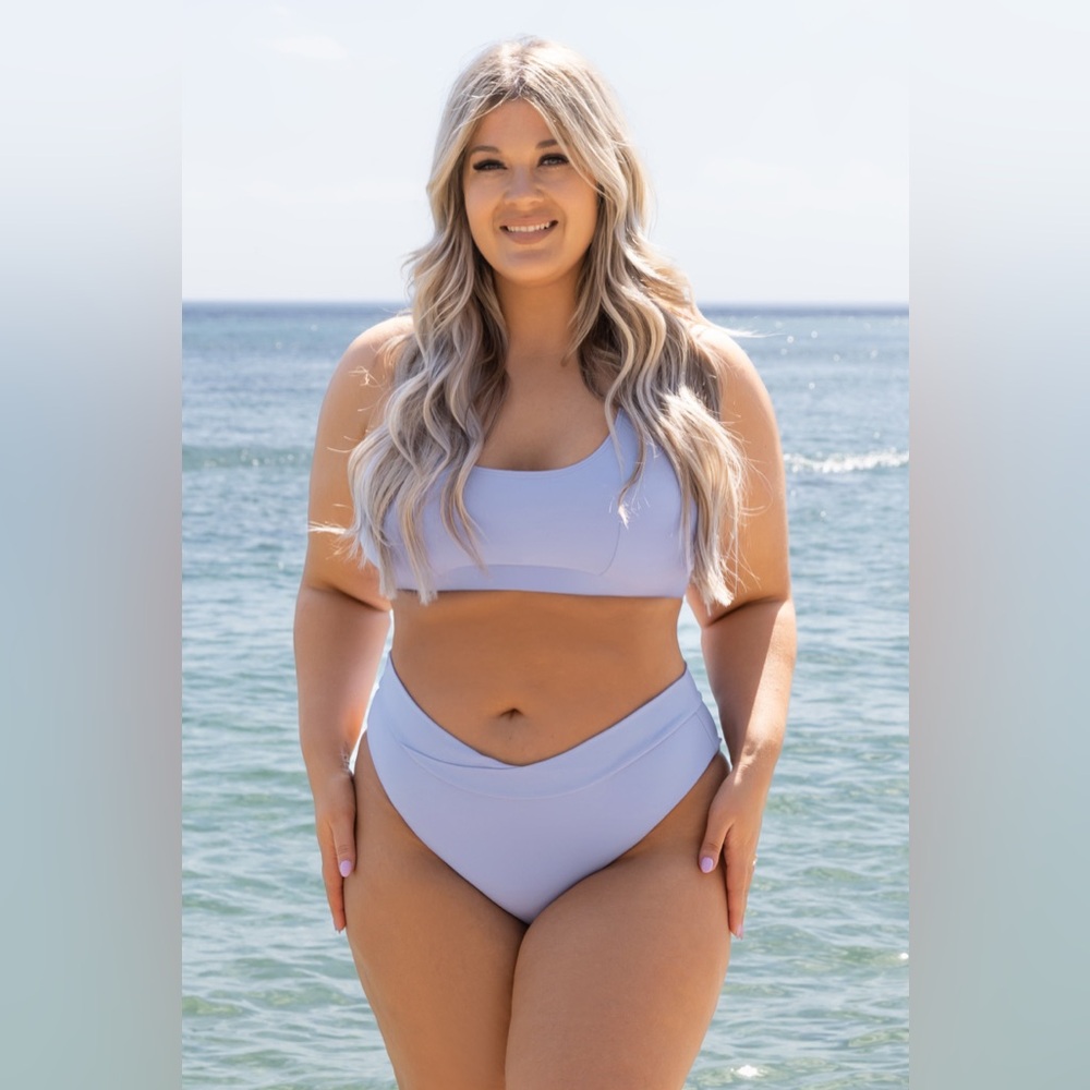 Cupshe Light Lavender Bikini Set